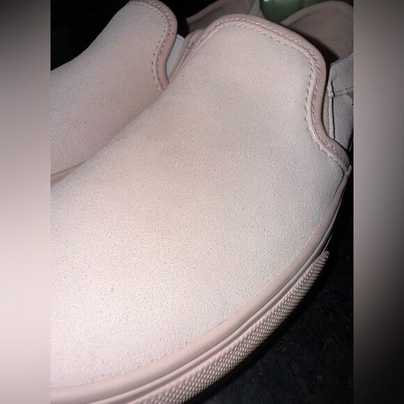 NEW VANS PINK SOFT SUEDE ASHER PLATFORM SLIP ON SNEAKERS SZ 7.5 - Picture 9 of 10